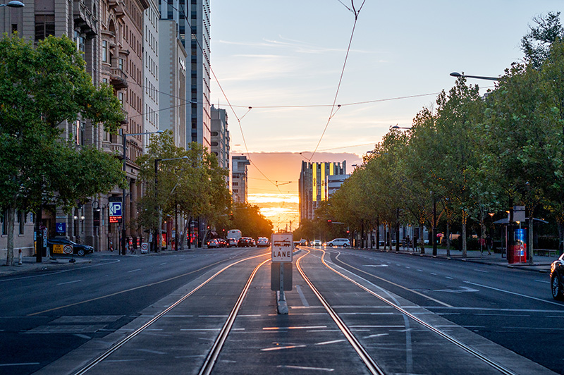 Commercial and residential property on Melbourne street